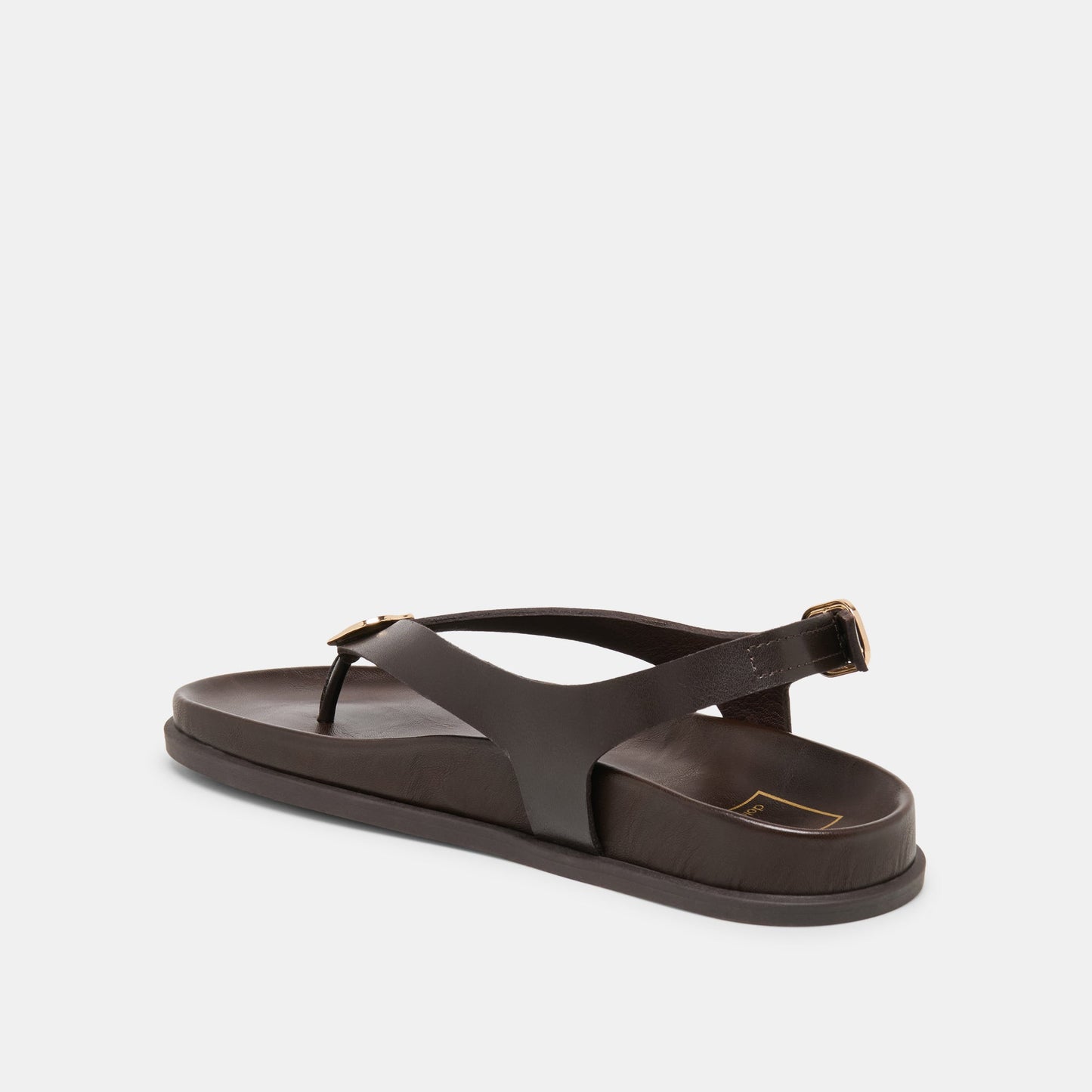 Jony Dk Brown Leather Sandals - Dolce Vita