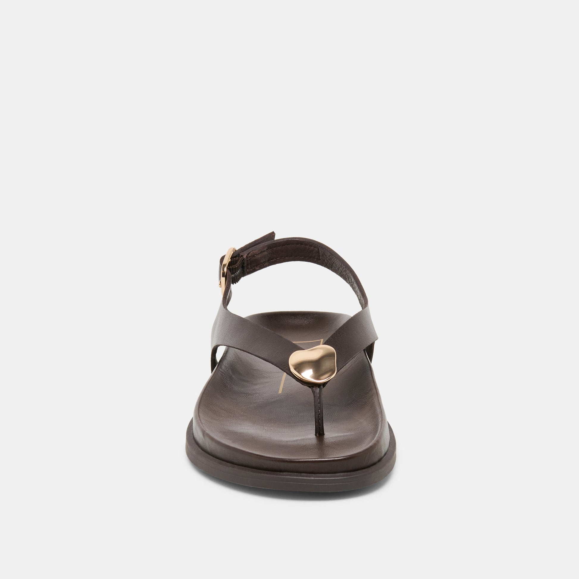 Jony Dk Brown Leather Sandals - Dolce Vita