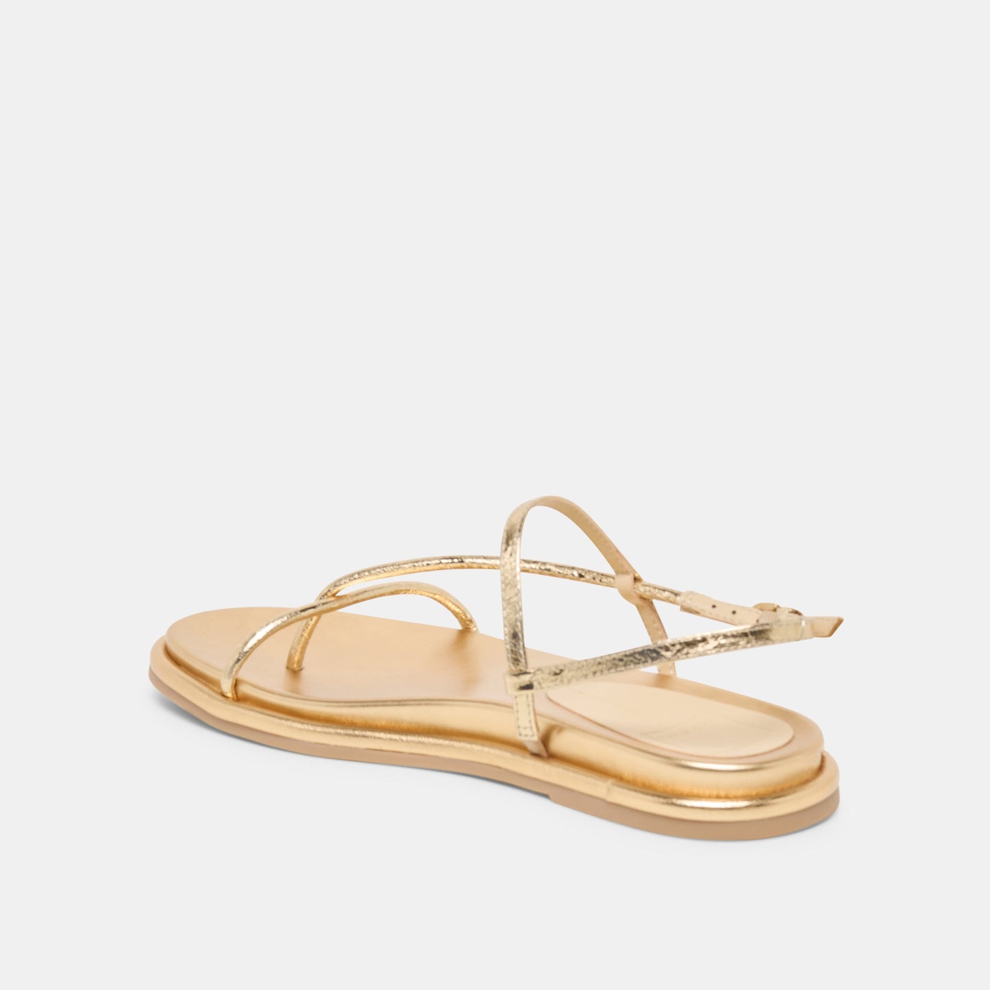 Dom Gold Distressed Leather Sandals - Dolce Vita