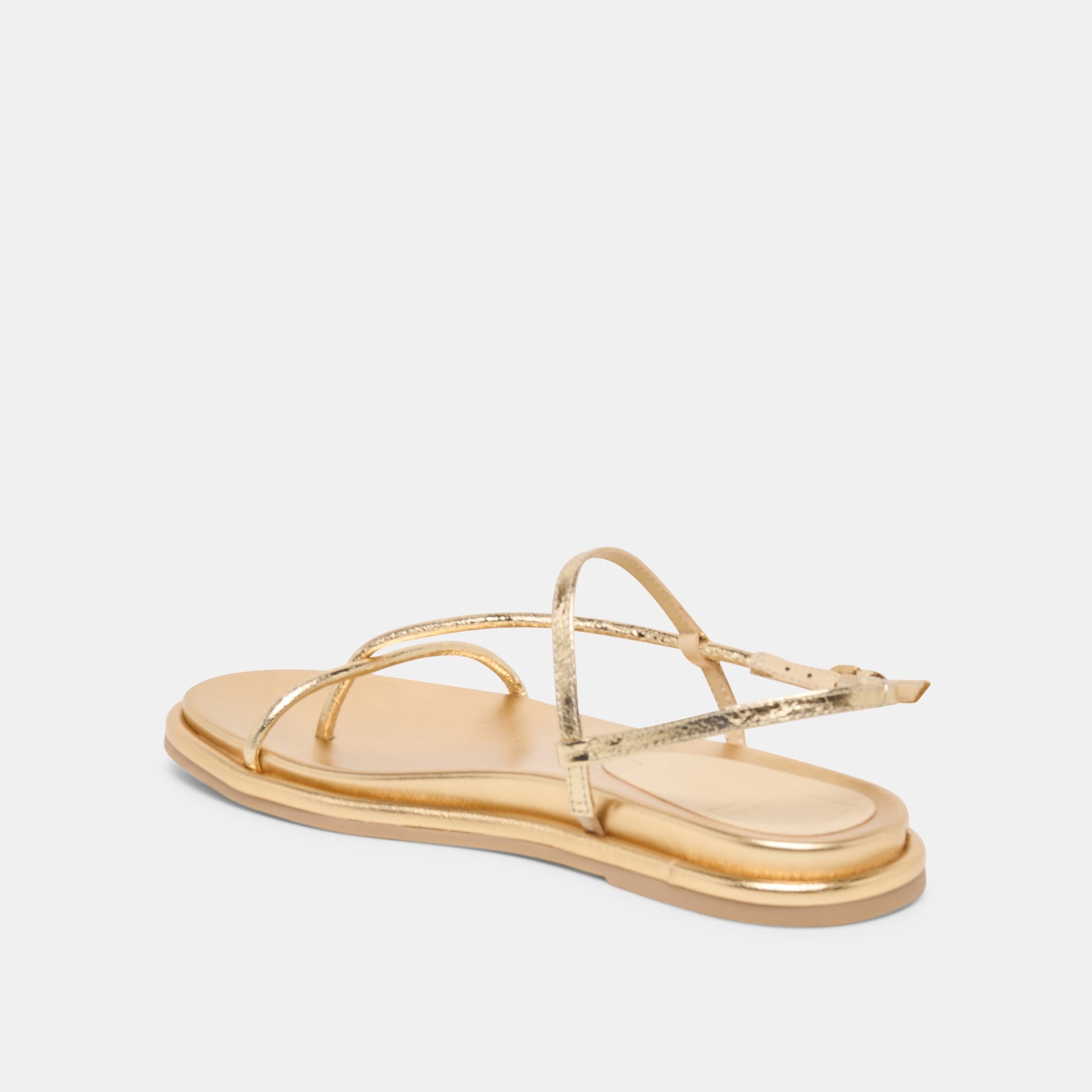 Dom Gold Distressed Leather Sandals - Dolce Vita