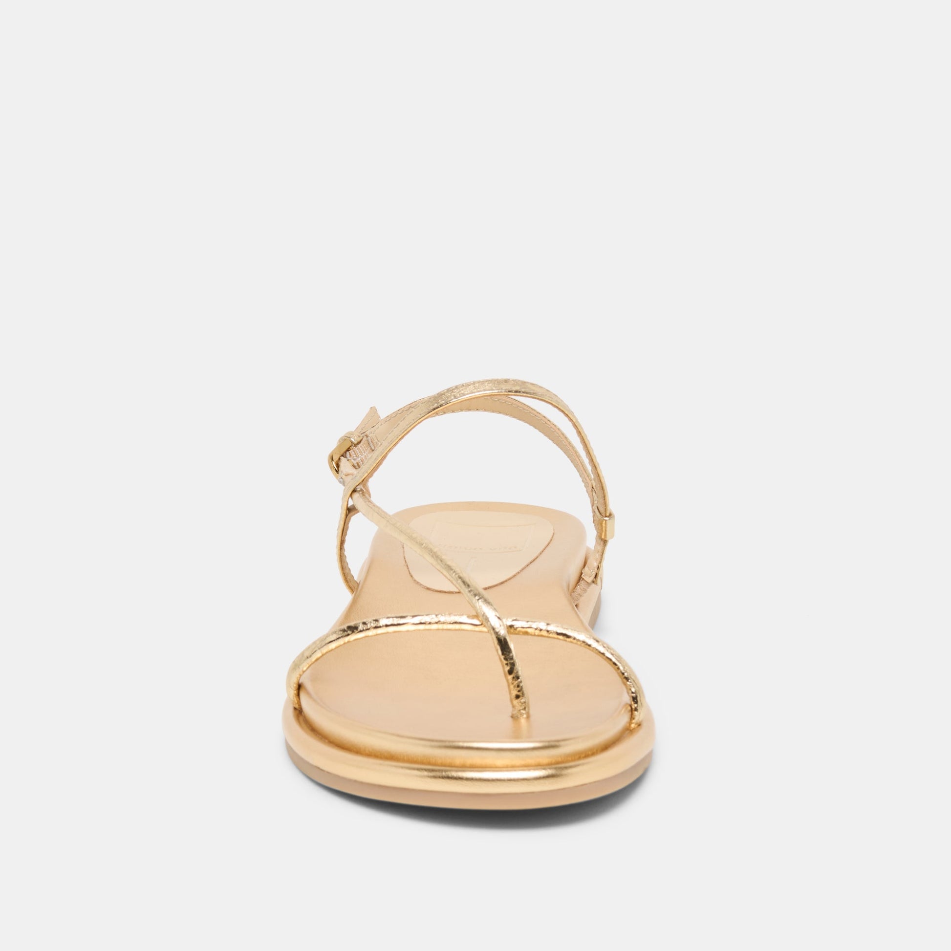 Dom Gold Distressed Leather Sandals - Dolce Vita