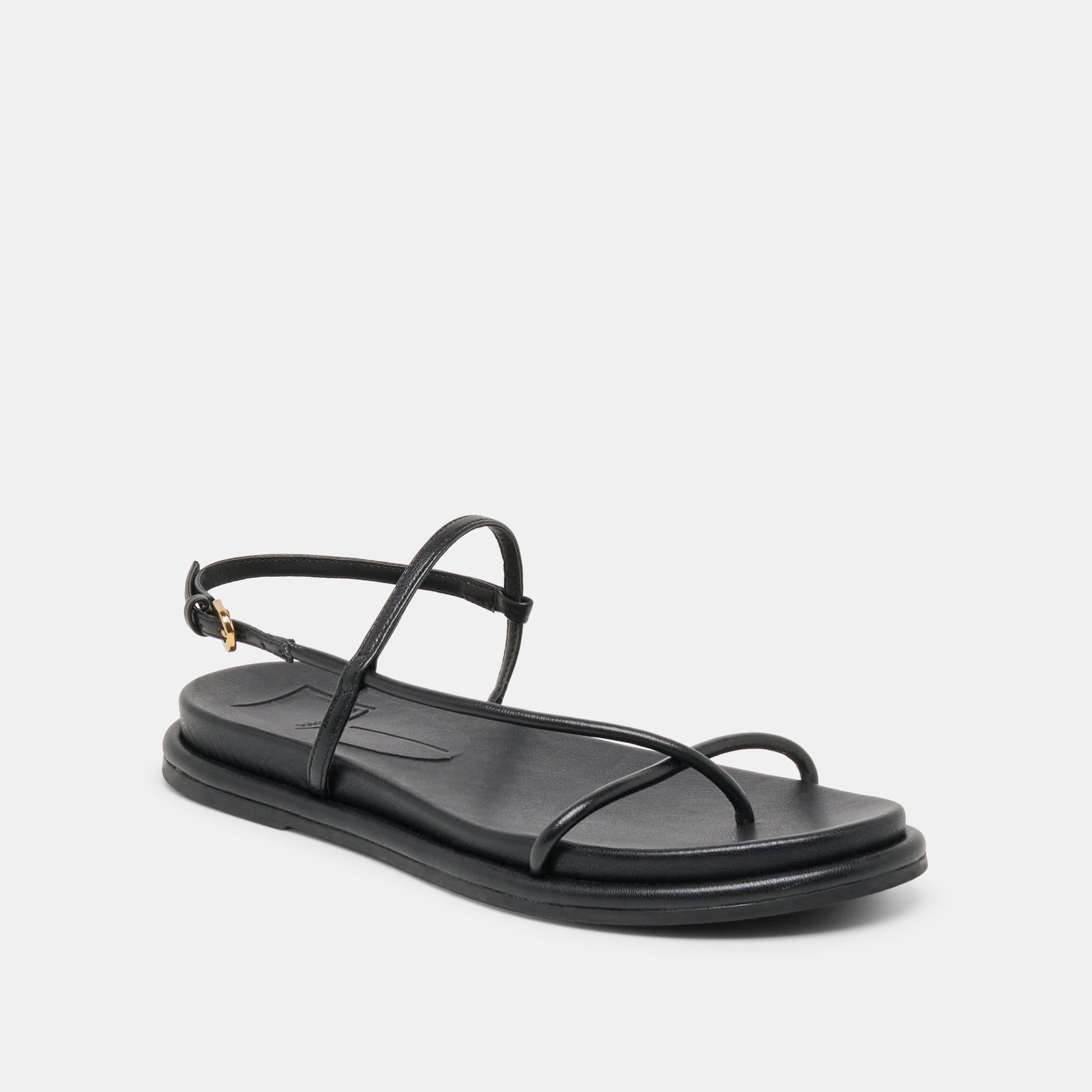 Dom Black Leather Sandals - Dolce Vita