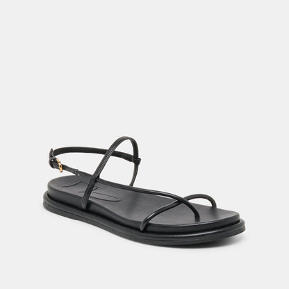 Dom Black Leather Sandals - Dolce Vita