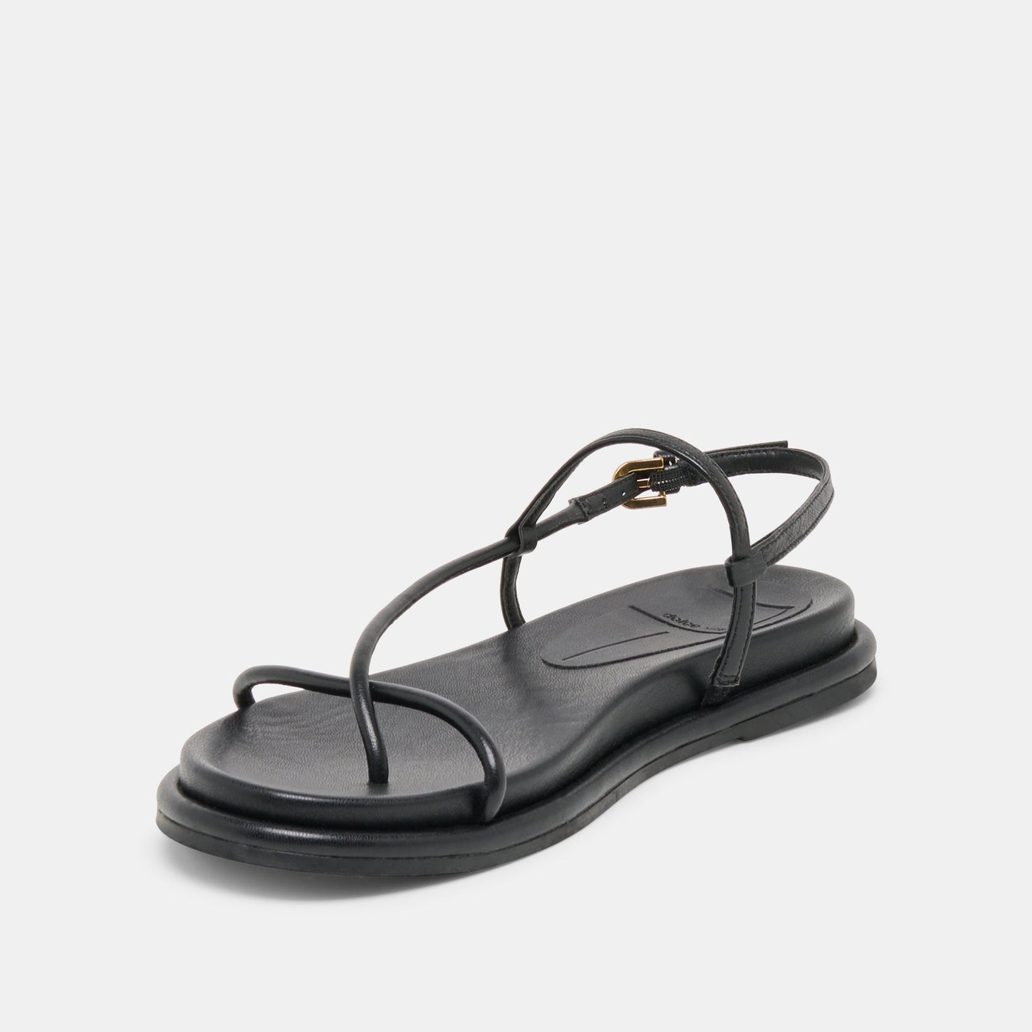 Dom Black Leather Sandals - Dolce Vita