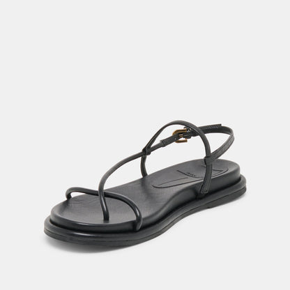 Dom Black Leather Sandals - Dolce Vita