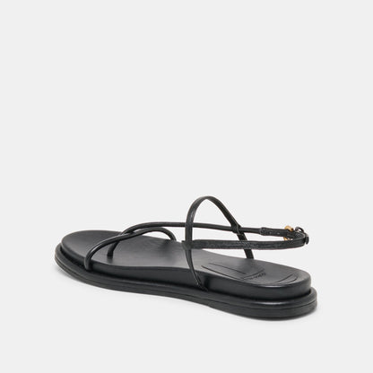 Dom Black Leather Sandals - Dolce Vita