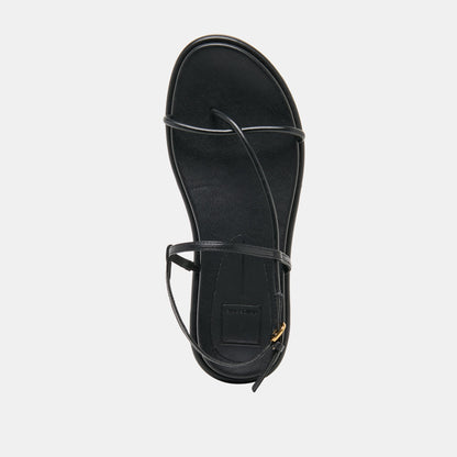 Dom Black Leather Sandals - Dolce Vita