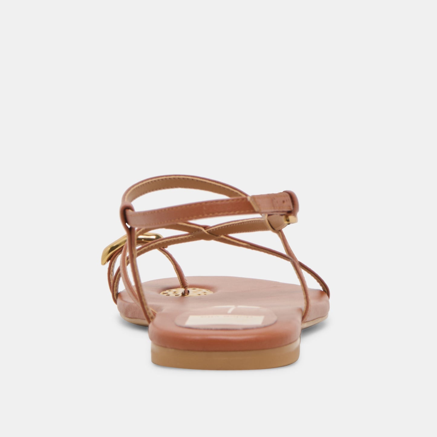 KESHA SANDALS COGNAC LEATHER - Dolce Vita