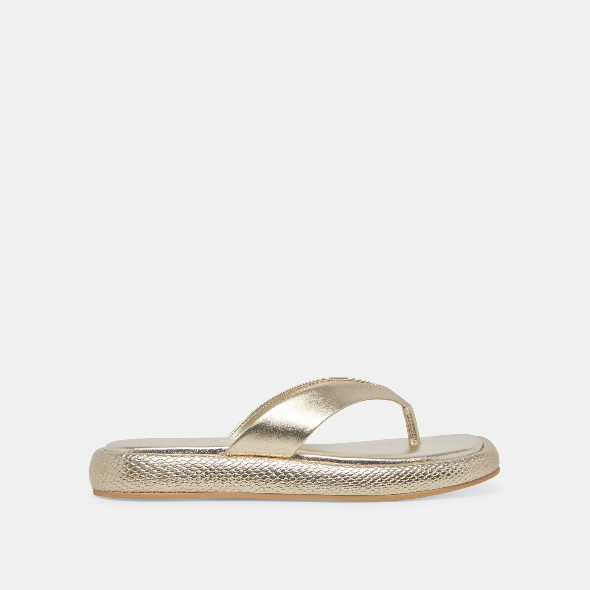 ADIN SANDALS PLATINUM DISTRESSED LEATHER - Dolce Vita