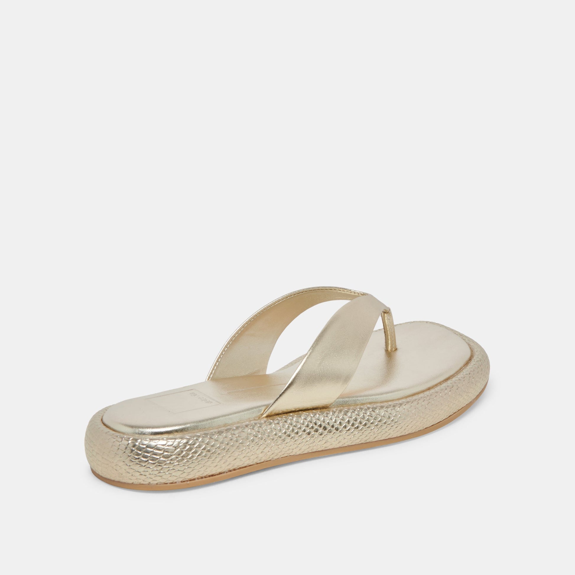ADIN SANDALS PLATINUM DISTRESSED LEATHER - Dolce Vita