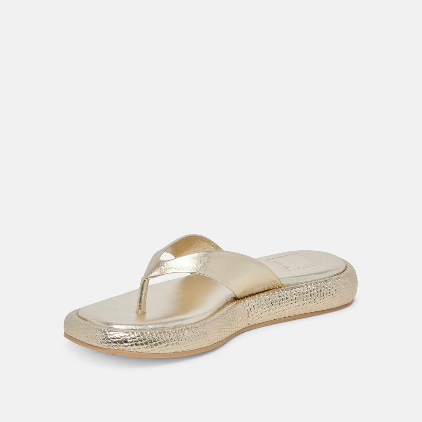 ADIN SANDALS PLATINUM DISTRESSED LEATHER - Dolce Vita