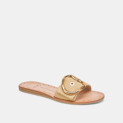 DANNA SANDALS NATURAL RAFFIA - Dolce Vita