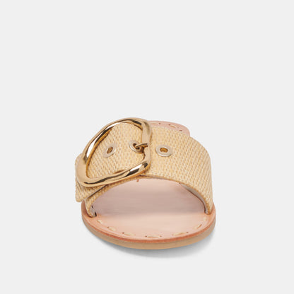 DANNA SANDALS NATURAL RAFFIA - Dolce Vita