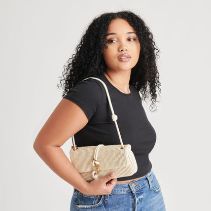 Alice Natural Raffia Shoulder Bag - Dolce Vita