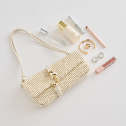 Alice Natural Raffia Shoulder Bag - Dolce Vita