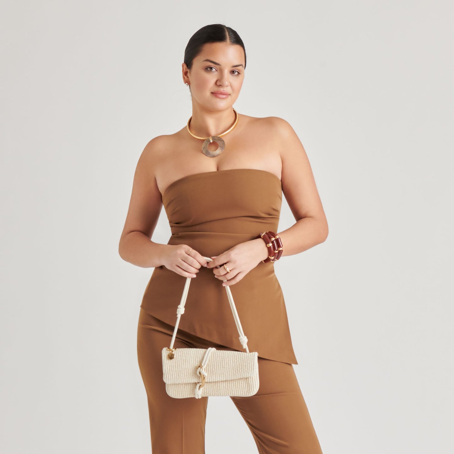 Alice Natural Raffia Shoulder Bag - Dolce Vita