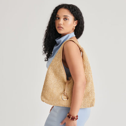 MISSIE TOTE NATURAL RAFFIA - Dolce Vita