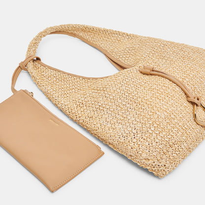 MISSIE TOTE NATURAL RAFFIA - Dolce Vita
