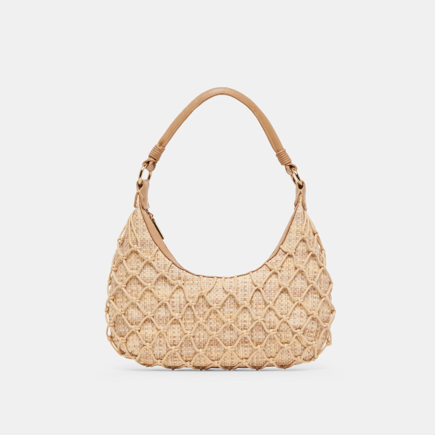 POSITANO SHOULDER BAG NATURAL RAFFIA - Dolce Vita