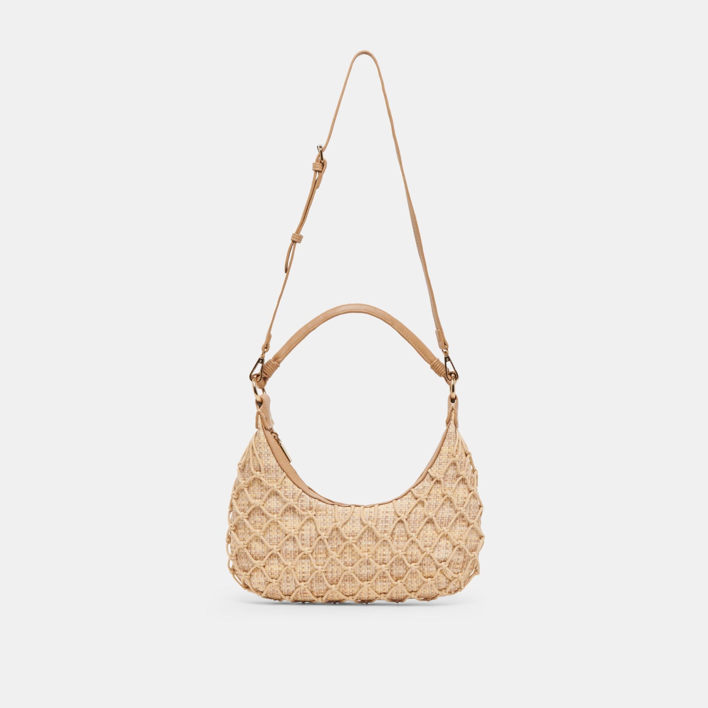 POSITANO SHOULDER BAG NATURAL RAFFIA - Dolce Vita