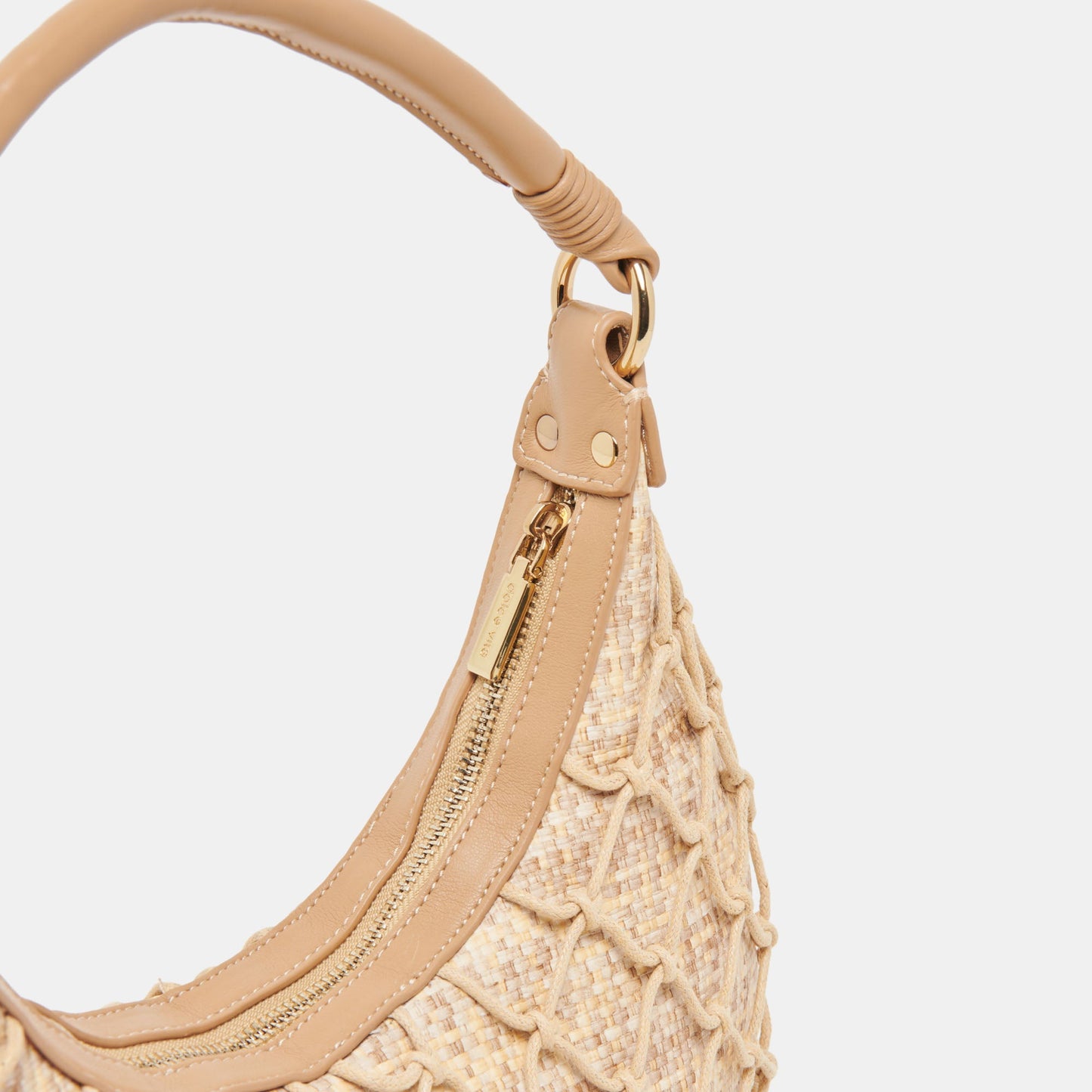 POSITANO SHOULDER BAG NATURAL RAFFIA - Dolce Vita
