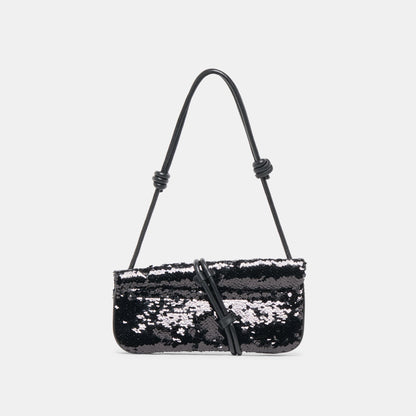 Alice Black Sequin Shoulder Bag - Dolce Vita