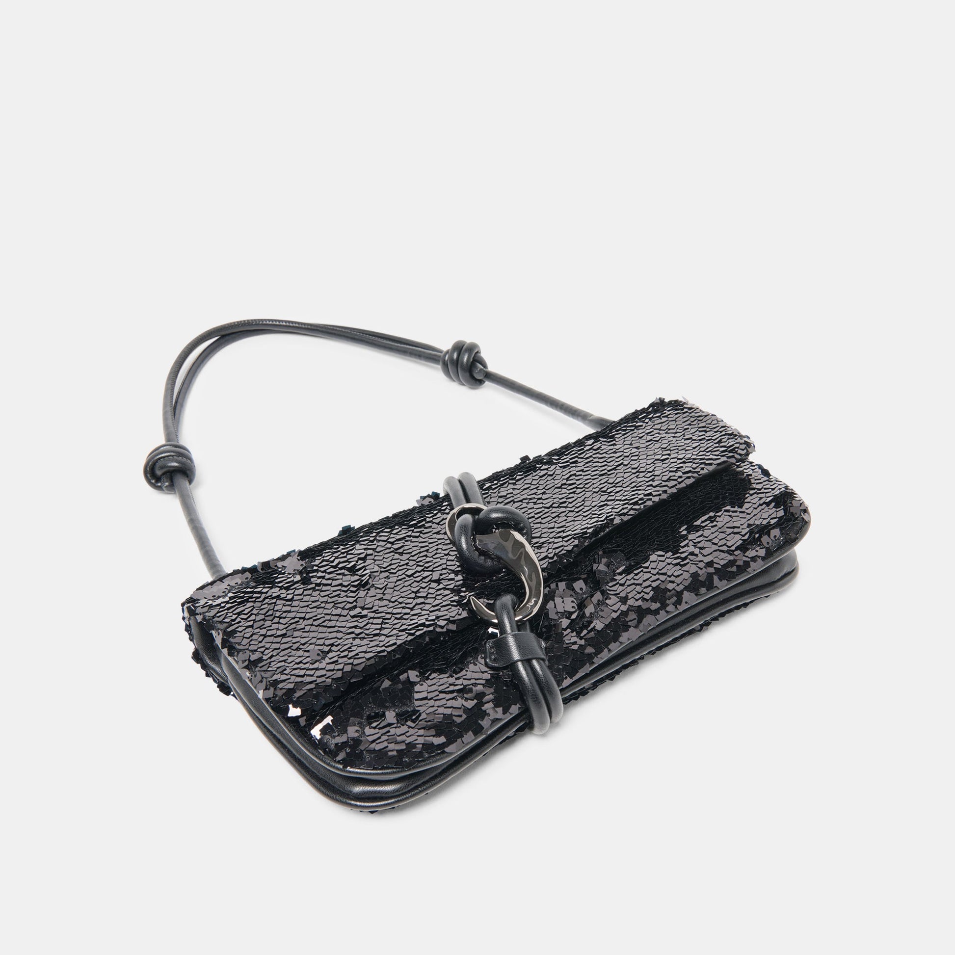 Alice Black Sequin Shoulder Bag - Dolce Vita