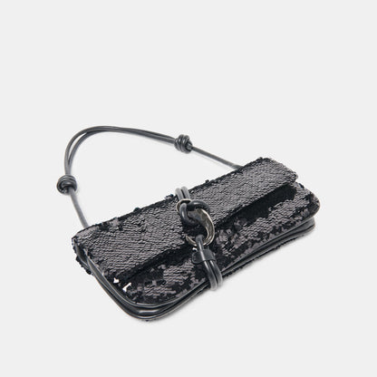 Alice Black Sequin Shoulder Bag - Dolce Vita