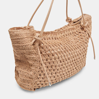 Ravello Natural Raffia Tote - Dolce Vita