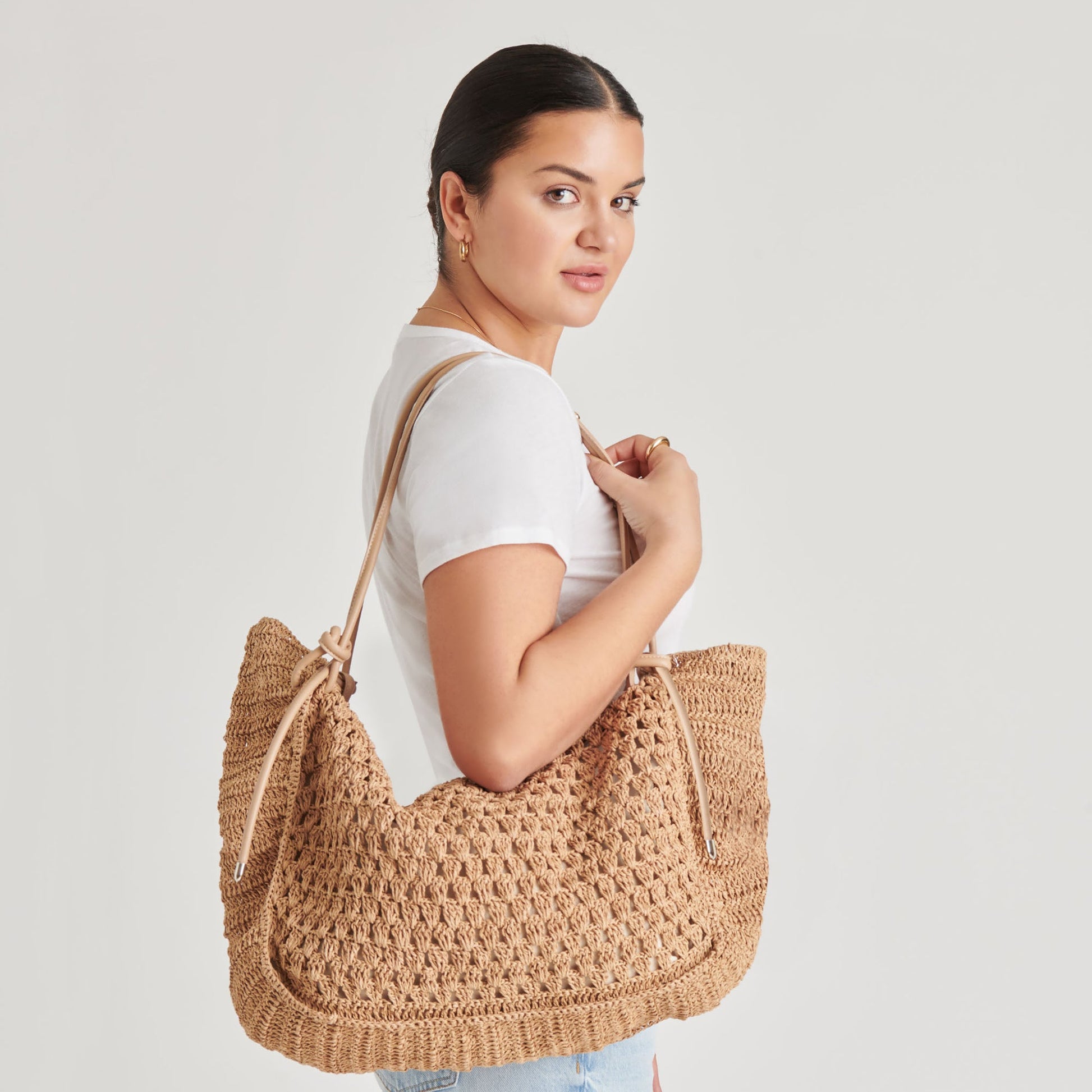 Ravello Natural Raffia Tote - Dolce Vita