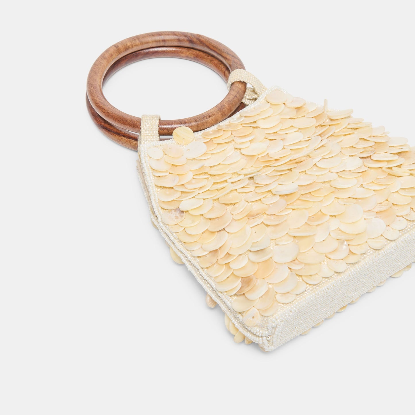 Allegra Natural Sequin Handbag - Dolce Vita