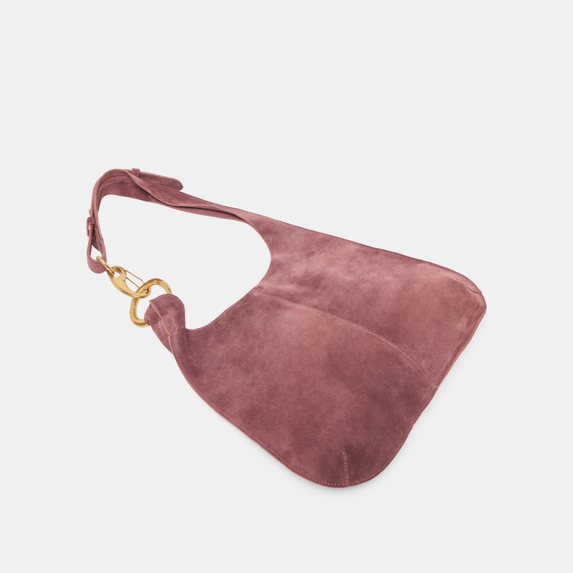 Johnnie Burgundy Suede Shoulder Bag - Dolce Vita