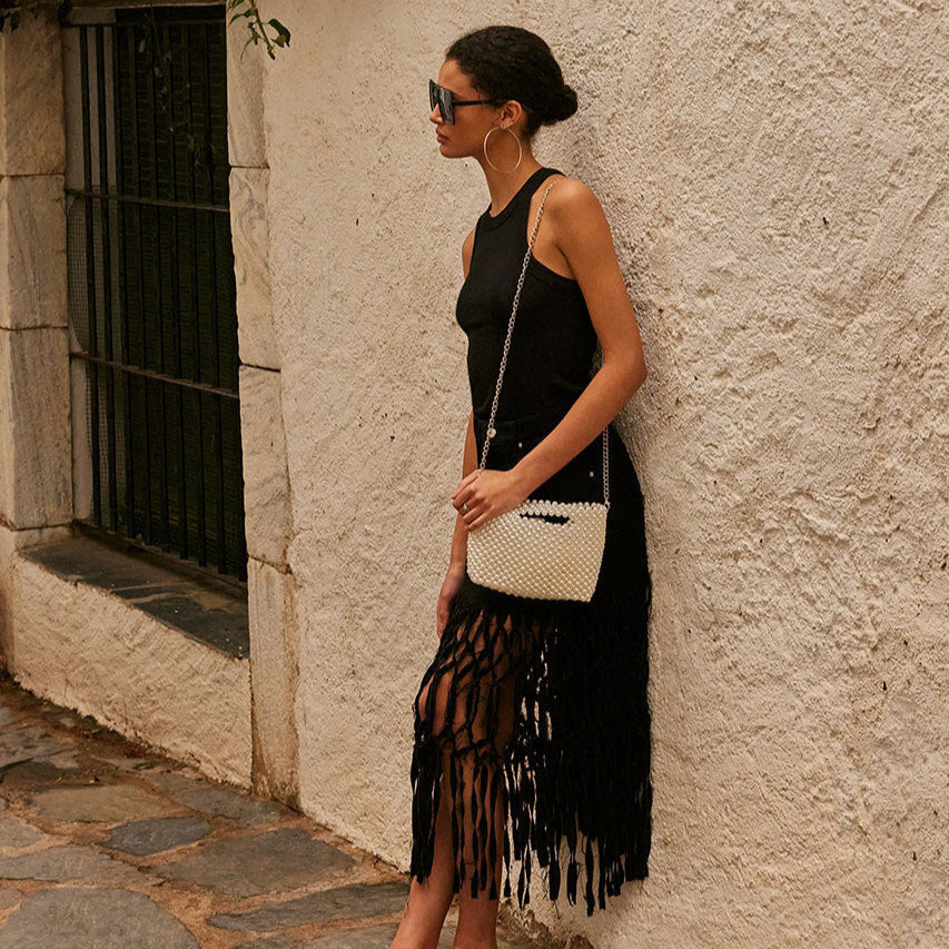 LINZY HANDBAG PEARL - Dolce Vita