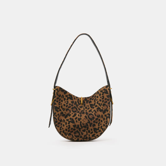 Bree Leopard Suede Shoulder Bag - Dolce Vita