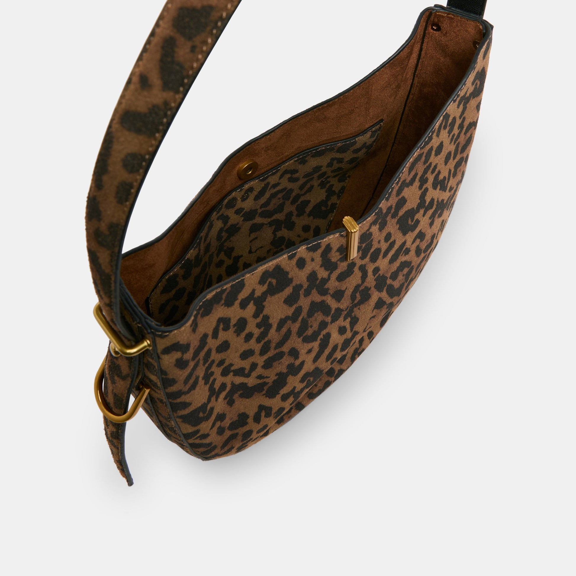 Bree Leopard Suede Shoulder Bag - Dolce Vita