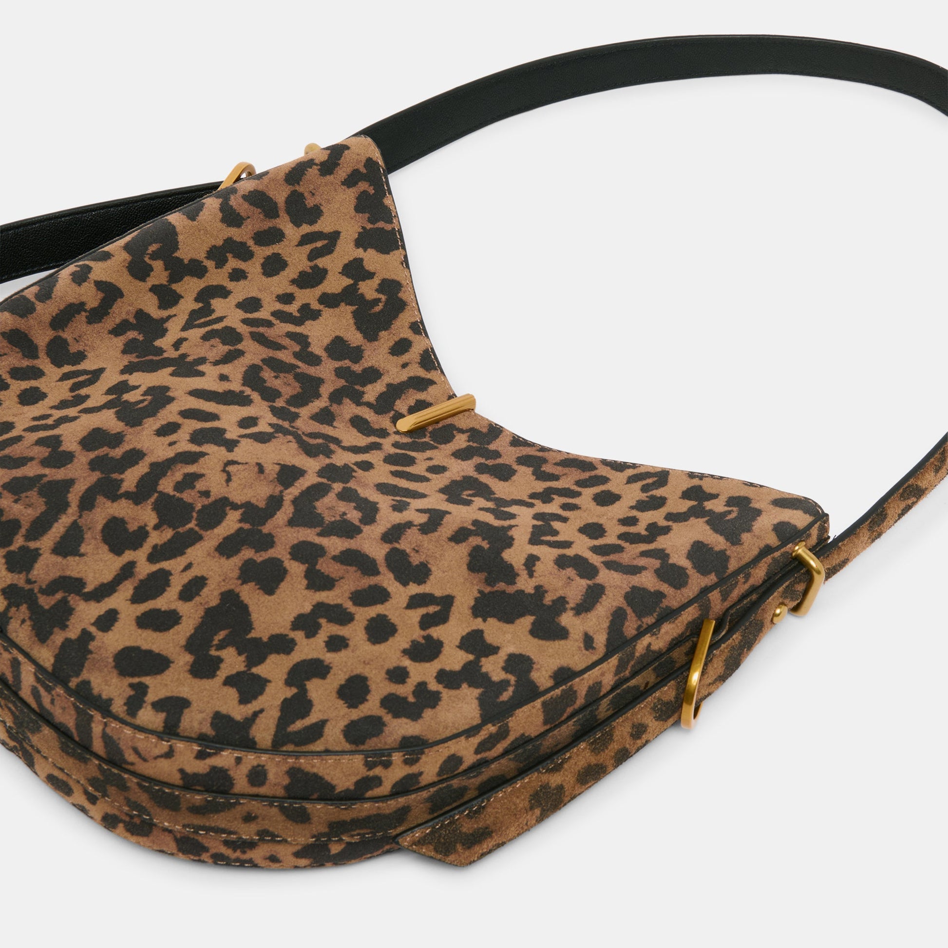 Bree Leopard Suede Shoulder Bag - Dolce Vita