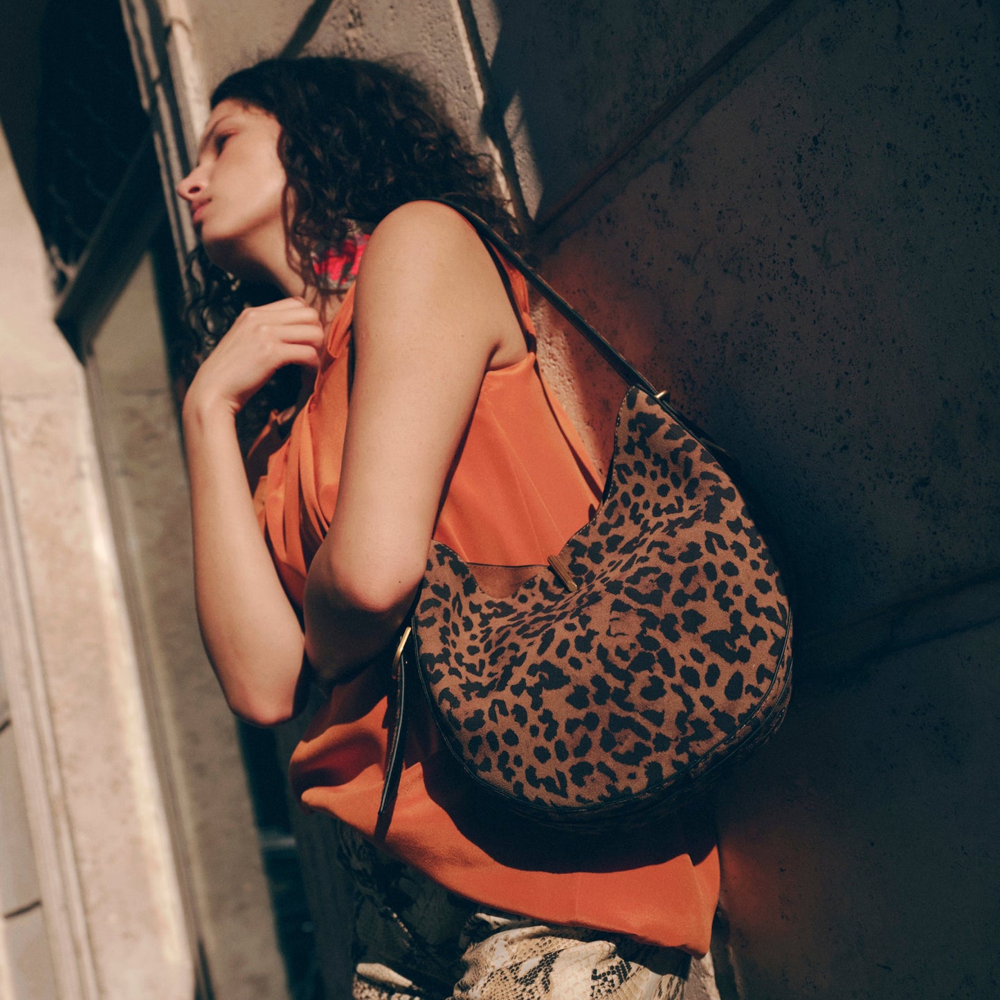 Bree Leopard Suede Shoulder Bag - Dolce Vita