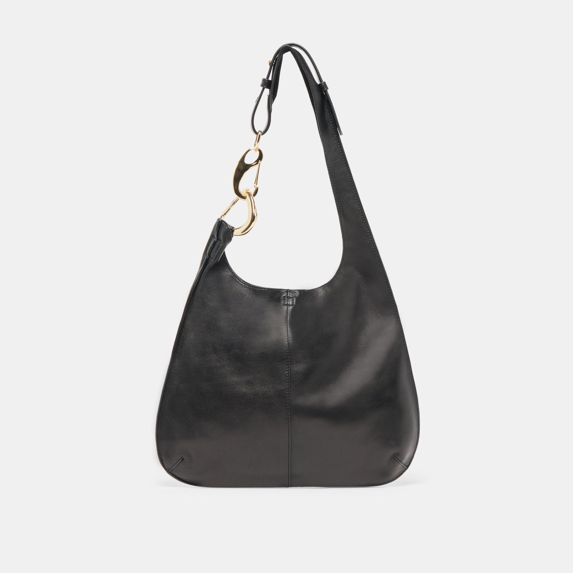 Johnnie Black Leather Shoulder Bag - Dolce Vita