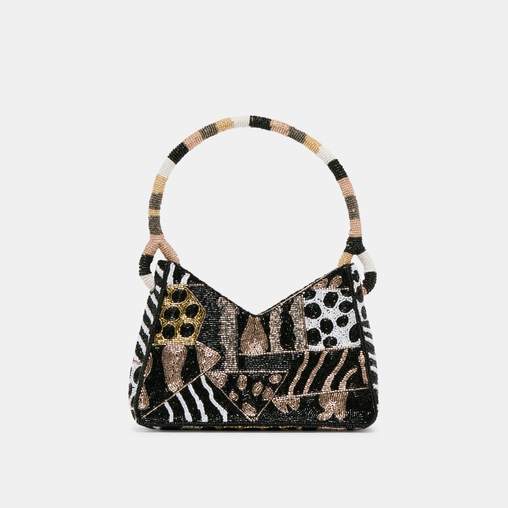 Amelia Dark Multi Beaded Shoulder Bag - Dolce Vita