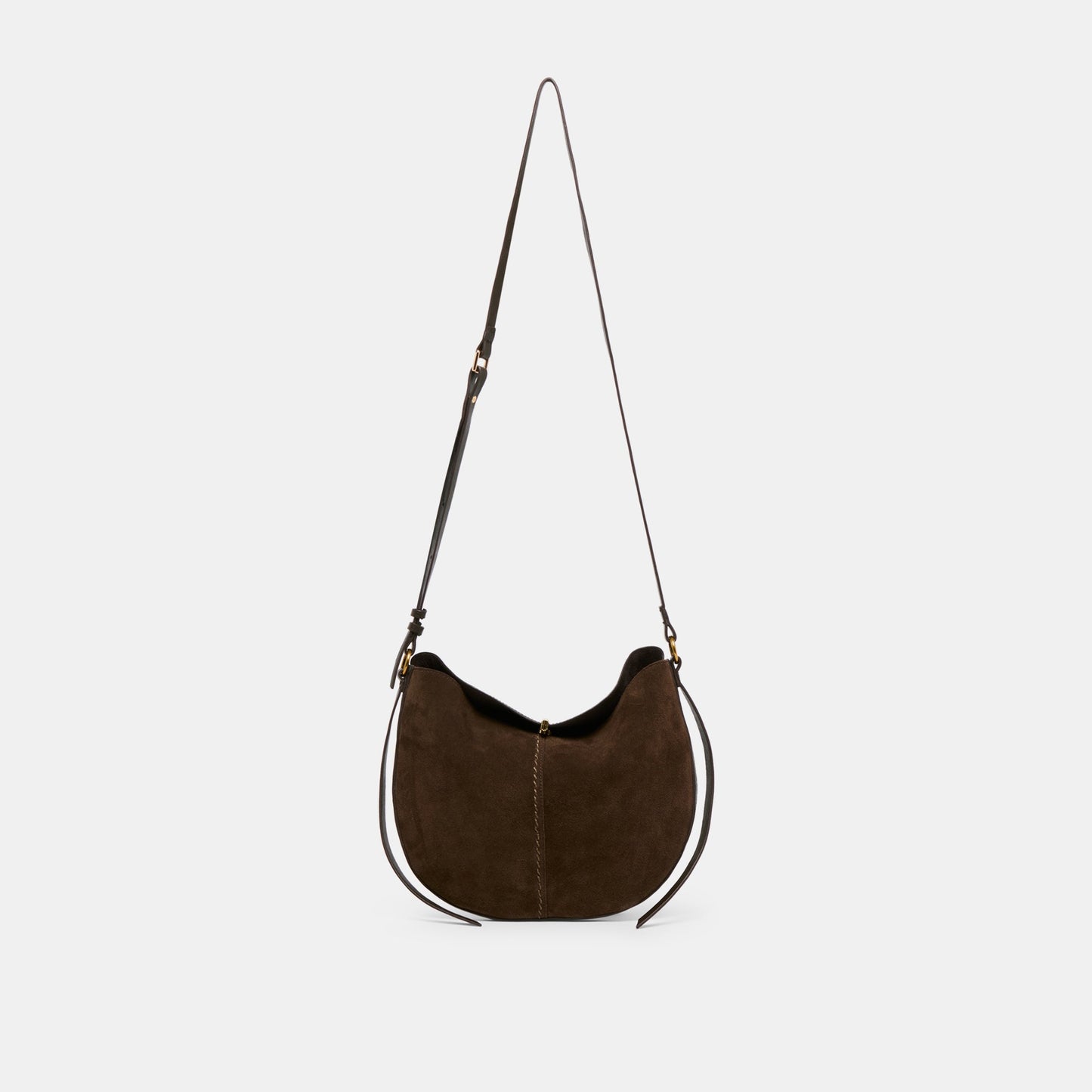 Bennett Espresso Suede Crossbody - Dolce Vita