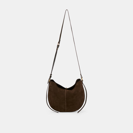 Bennett Espresso Suede Crossbody - Dolce Vita