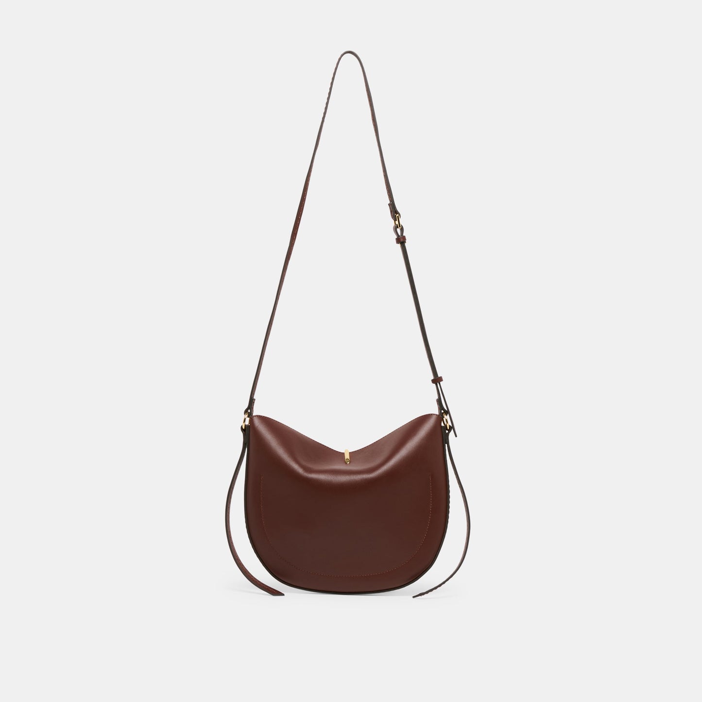 Burano Brown Leather Crossbody - Dolce Vita