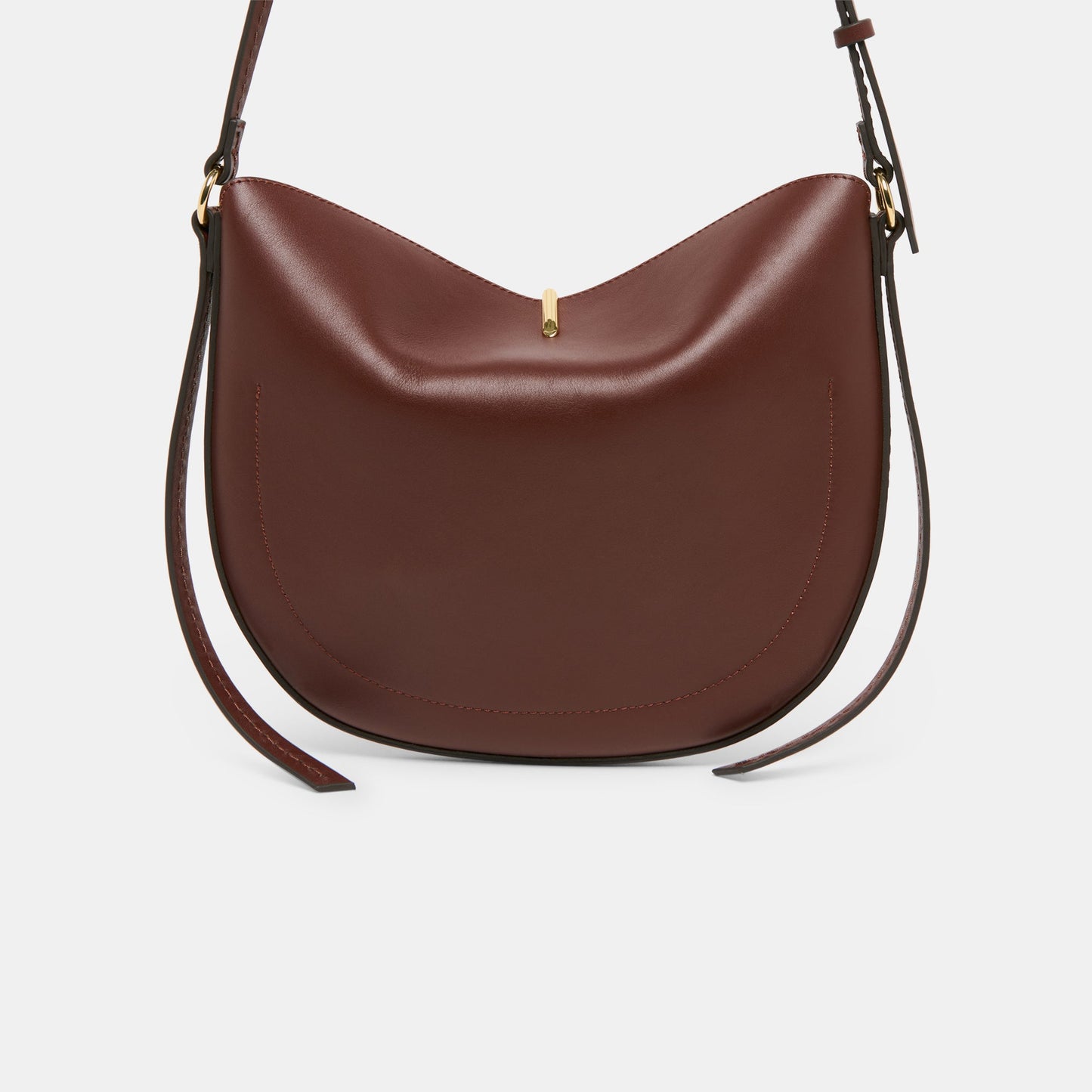 Burano Brown Leather Crossbody - Dolce Vita