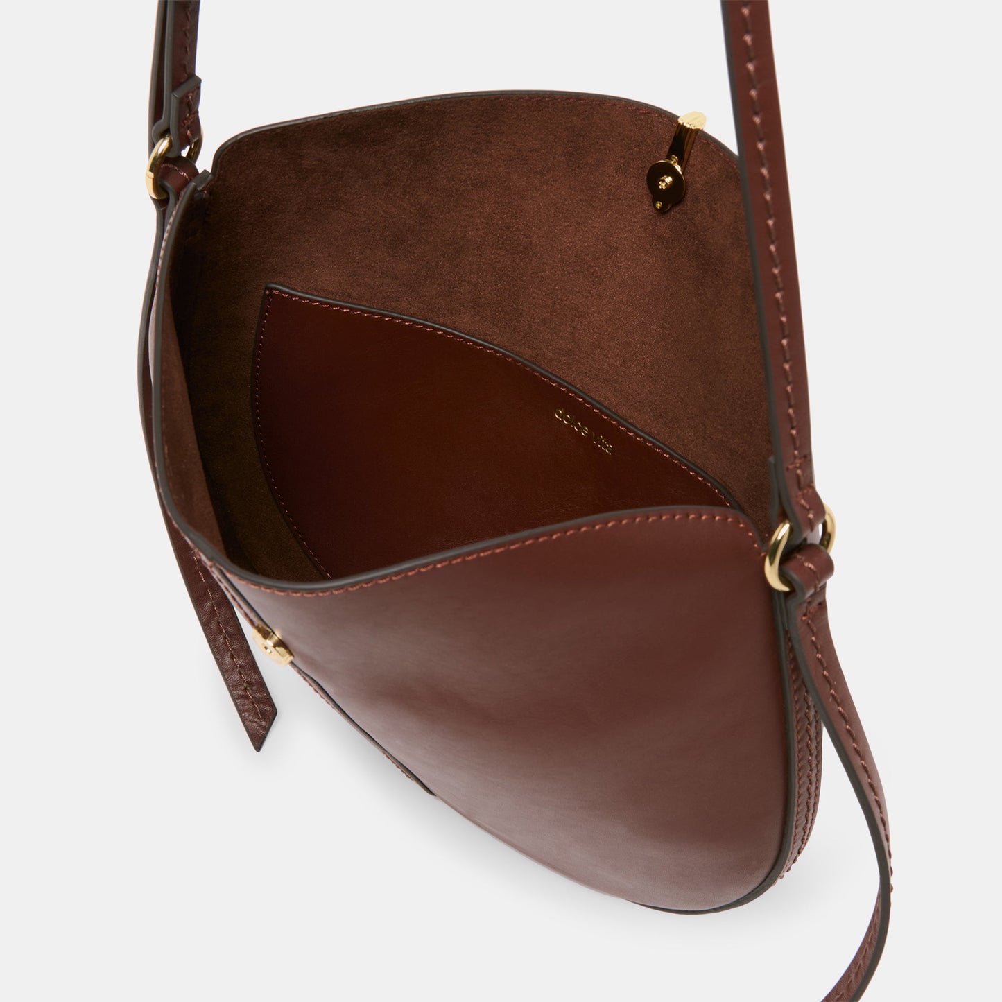 Burano Brown Leather Crossbody - Dolce Vita