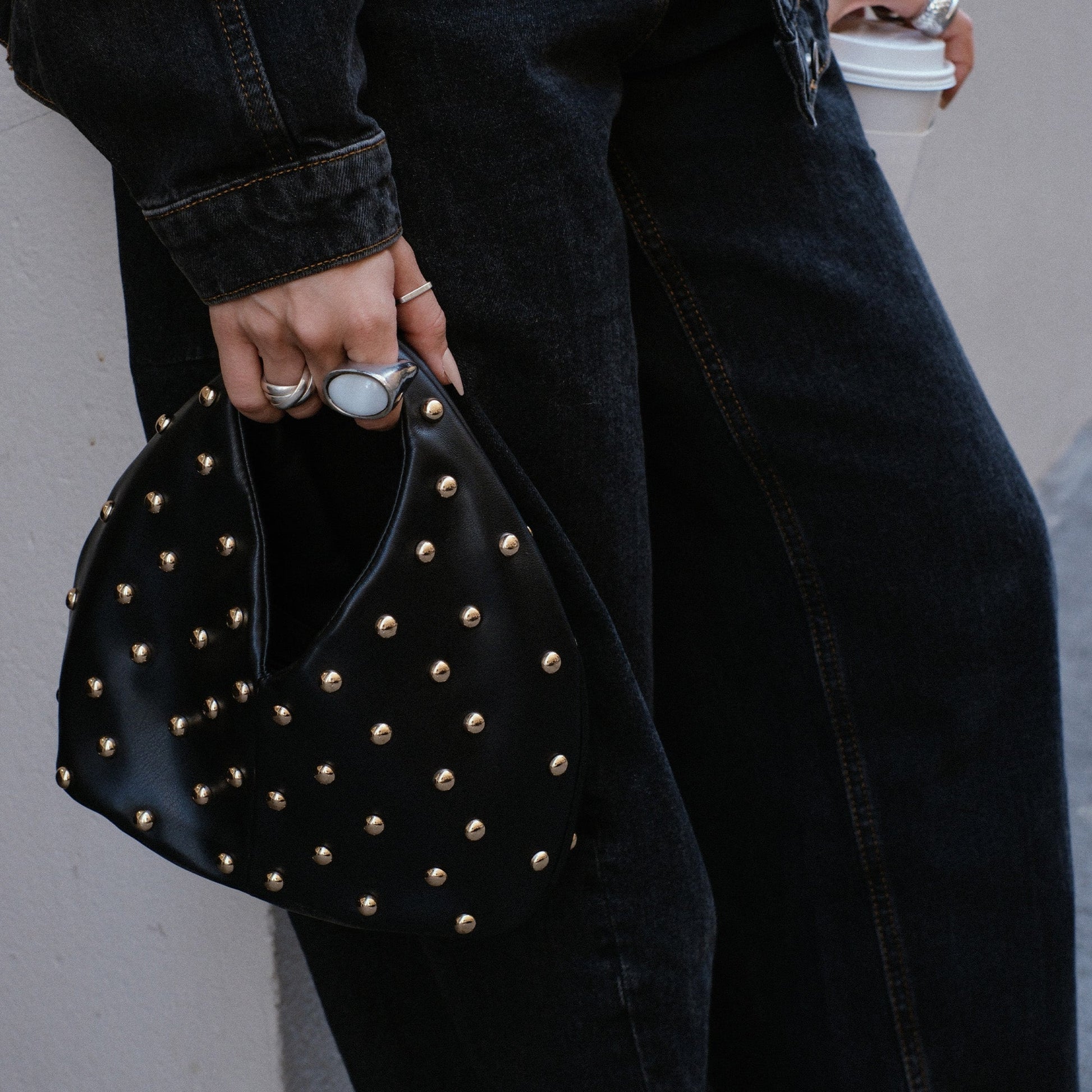 Dahlia Black Stella Handbag - Dolce Vita