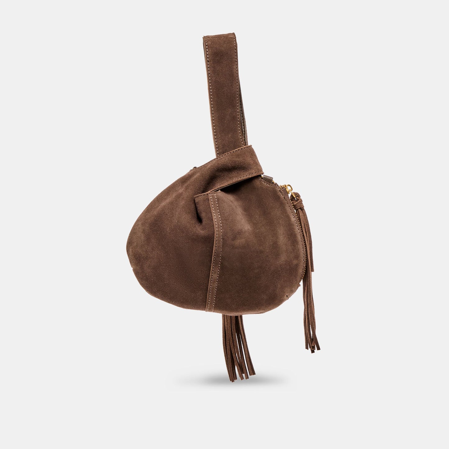 Zury Espresso Suede Handbag - Dolce Vita