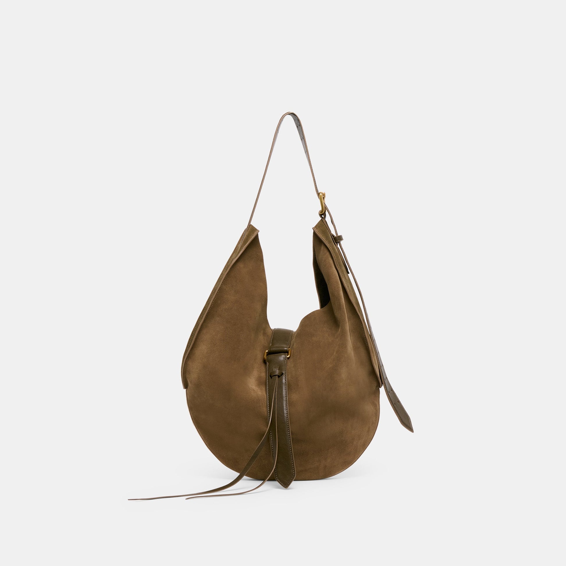 Oakley Olive Suede Tote - Dolce Vita