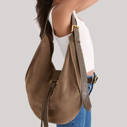 Oakley Olive Suede Tote - Dolce Vita