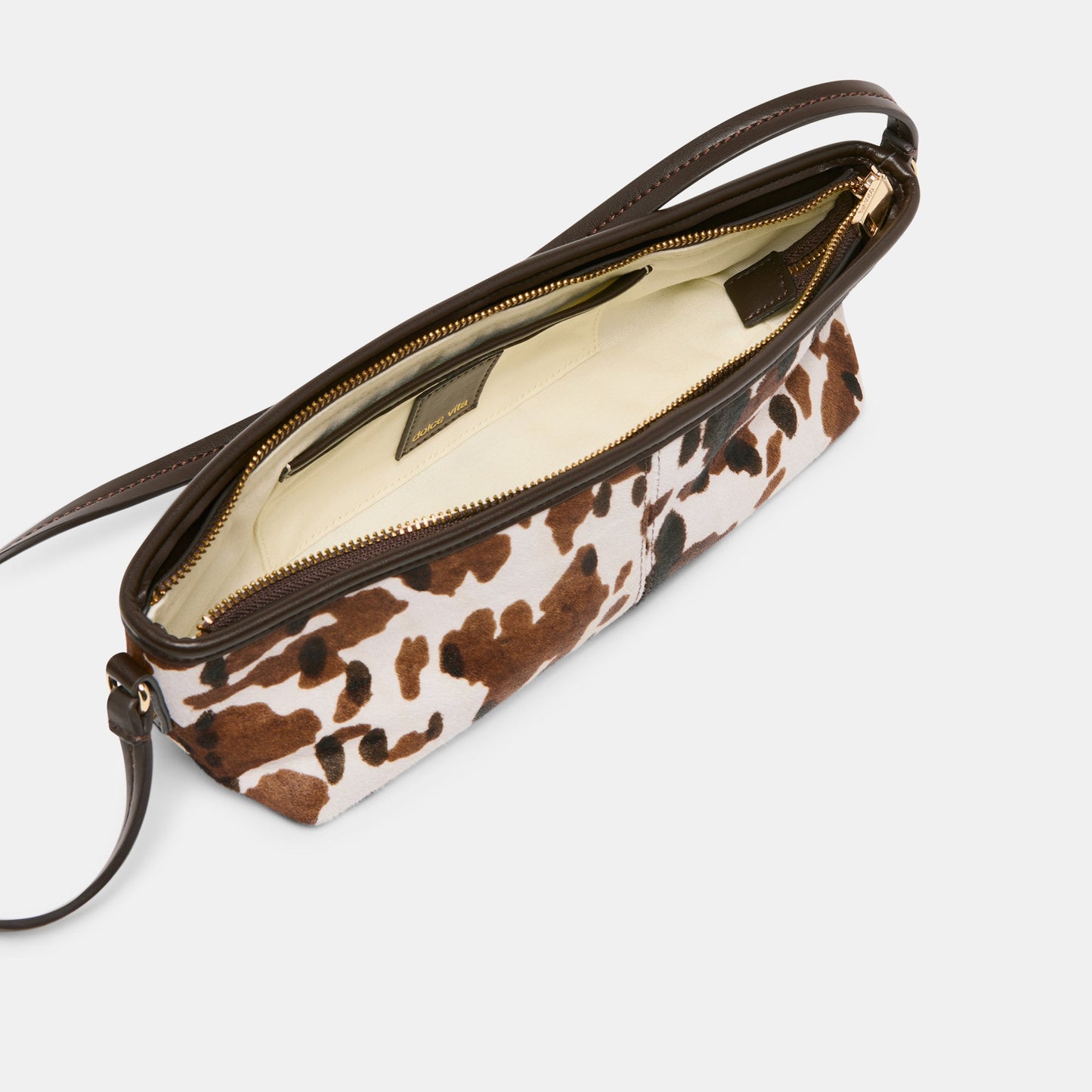 Savaii Cocoa Calf Hair Shoulder Bag - Dolce Vita