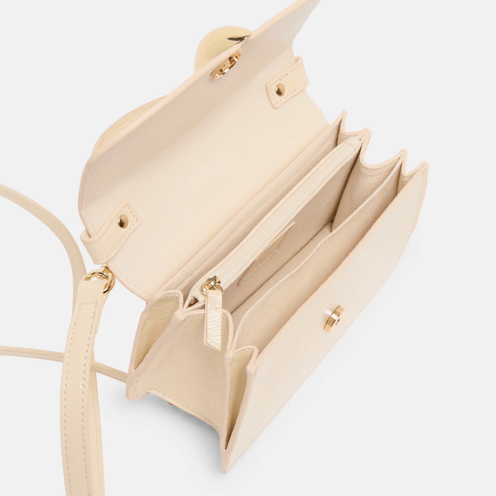 Lucia Creme Crackled Stella Crossbody - Dolce Vita